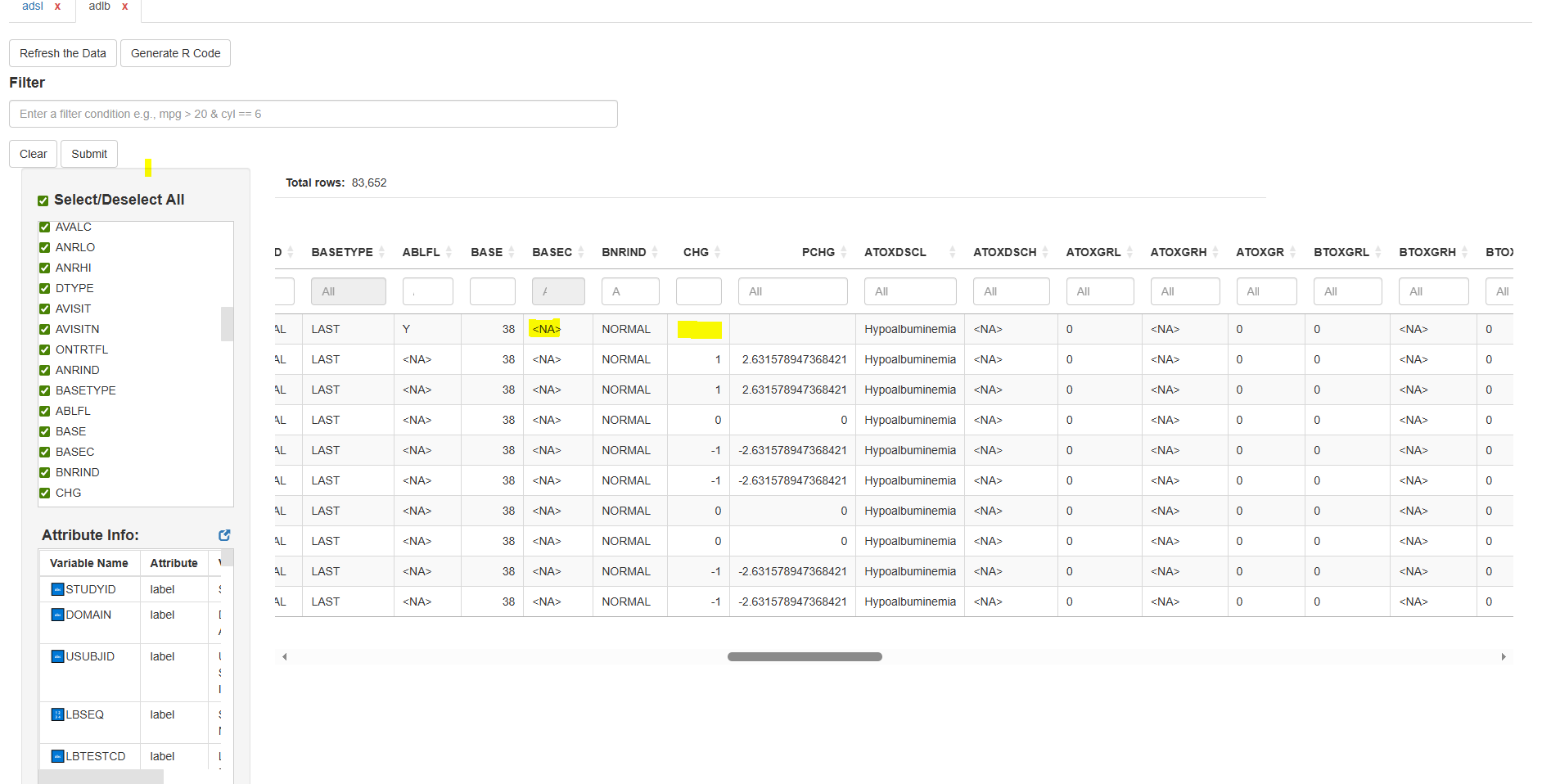 dataviewR import panel